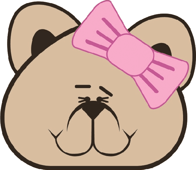 Osita de Golden Valley con moño rosa